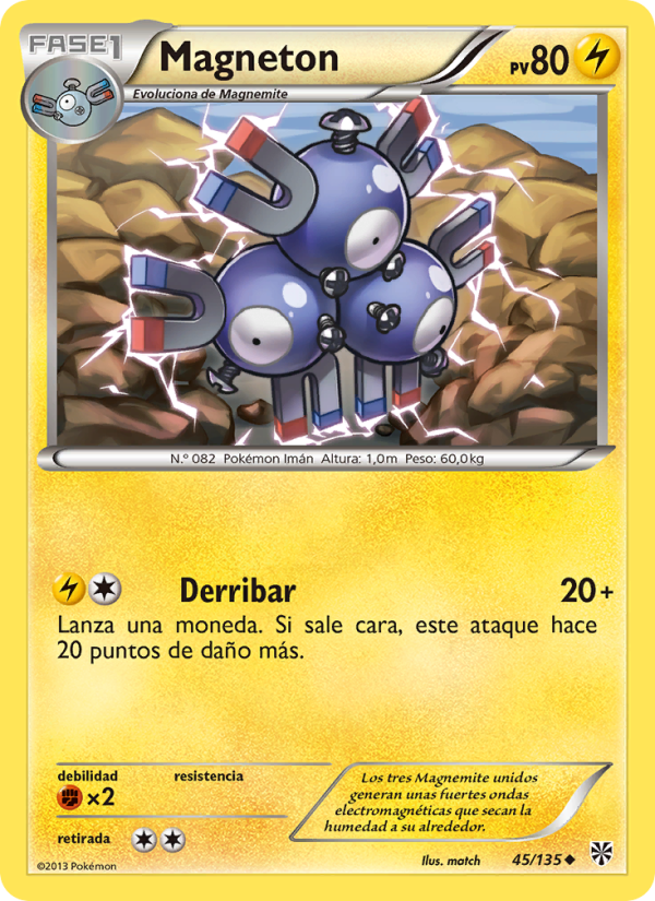 Magneton 45 — Plasma Storm (Spanish Pokémon TCG card)