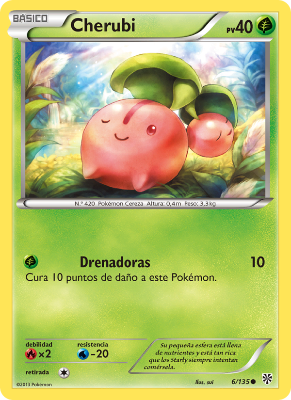 Cherubi 6 — Plasma Storm (Spanish Pokémon TCG card)