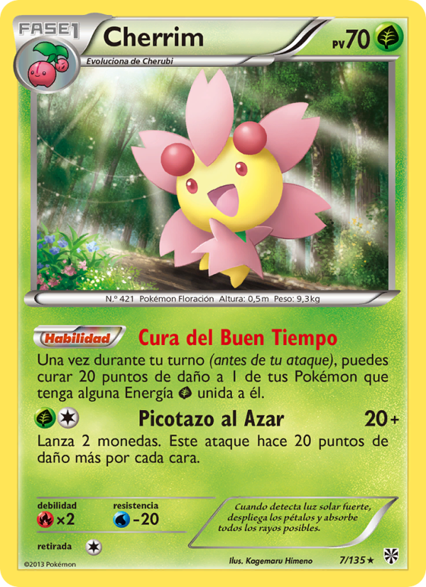 Cherrim 7 — Plasma Storm (Spanish Pokémon TCG card)