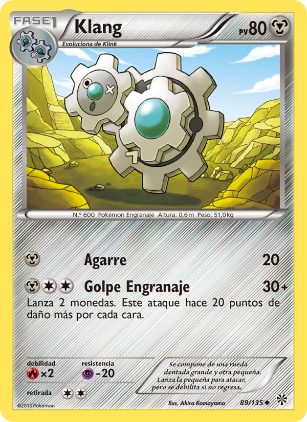 Klang 89 — Plasma Storm (Spanish Pokémon TCG card)