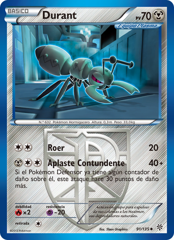 Durant 91 — Plasma Storm (Spanish Pokémon TCG card)