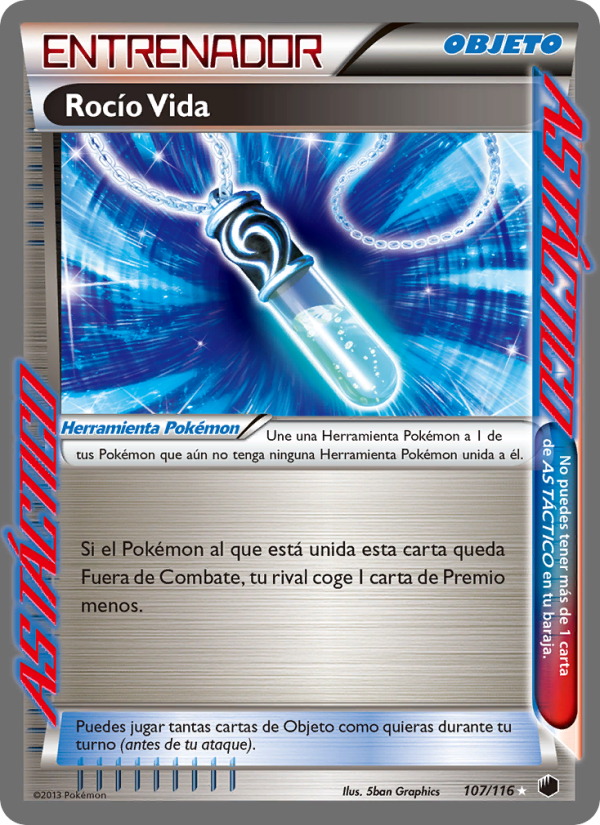 Rocío de Vida 107 — Plasma Freeze (Spanish Pokémon TCG card)