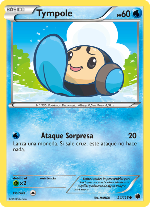 Tympole 24 — Plasma Freeze (Spanish Pokémon TCG card)
