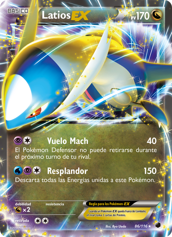 Latios-EX 86 — Plasma Freeze (Spanish Pokémon TCG card)