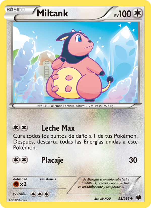 Miltank 93 — Plasma Freeze (Spanish Pokémon TCG card)