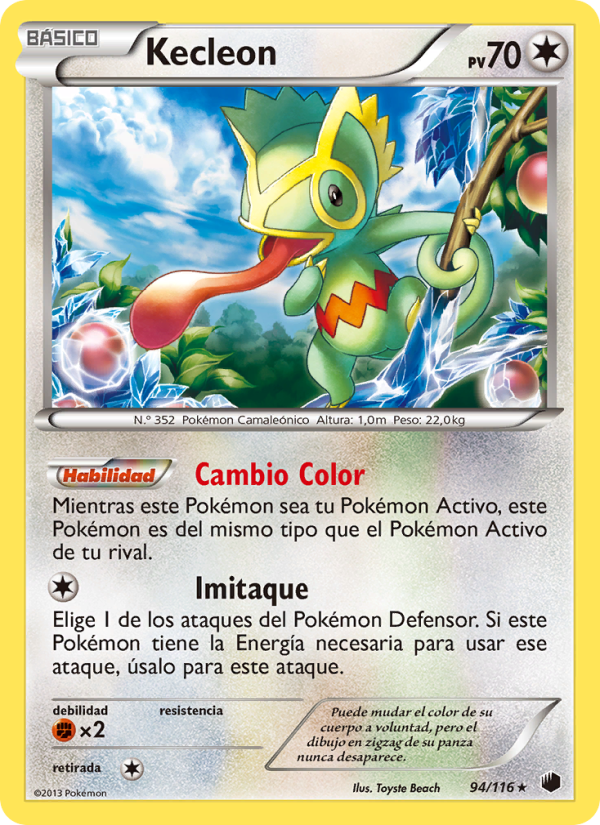 Kecleon 94 — Plasma Freeze (Spanish Pokémon TCG card)