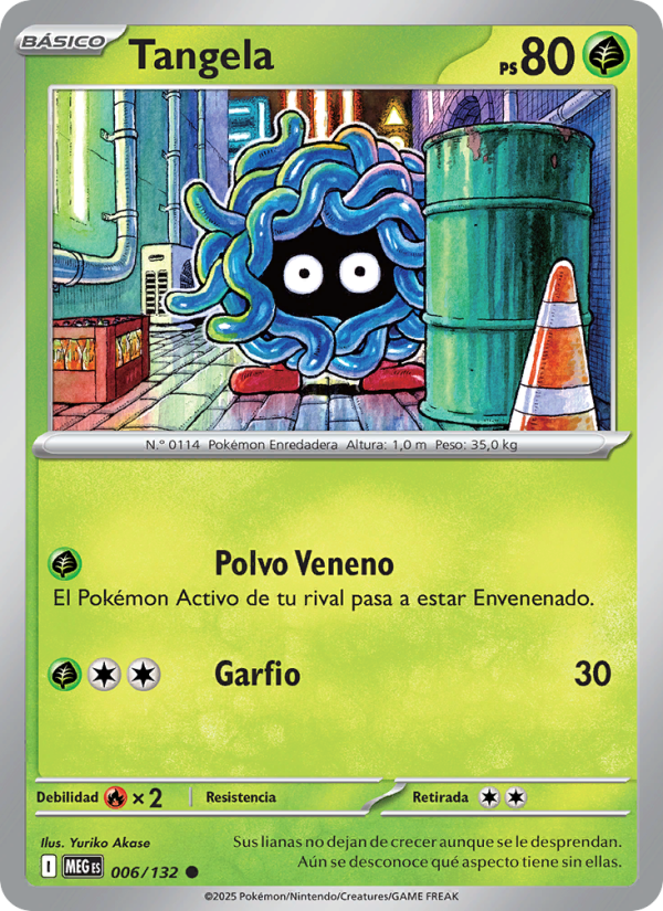 Tangela 006 — Mega Evolution (Spanish Pokémon TCG card)