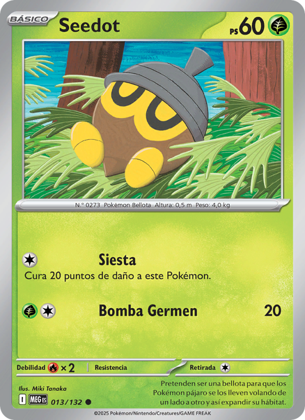 Seedot 013 — Mega Evolution (Spanish Pokémon TCG card)