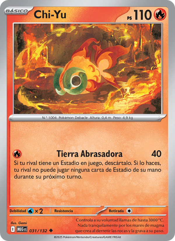 Chi-Yu 031 — Mega Evolution (Spanish Pokémon TCG card)