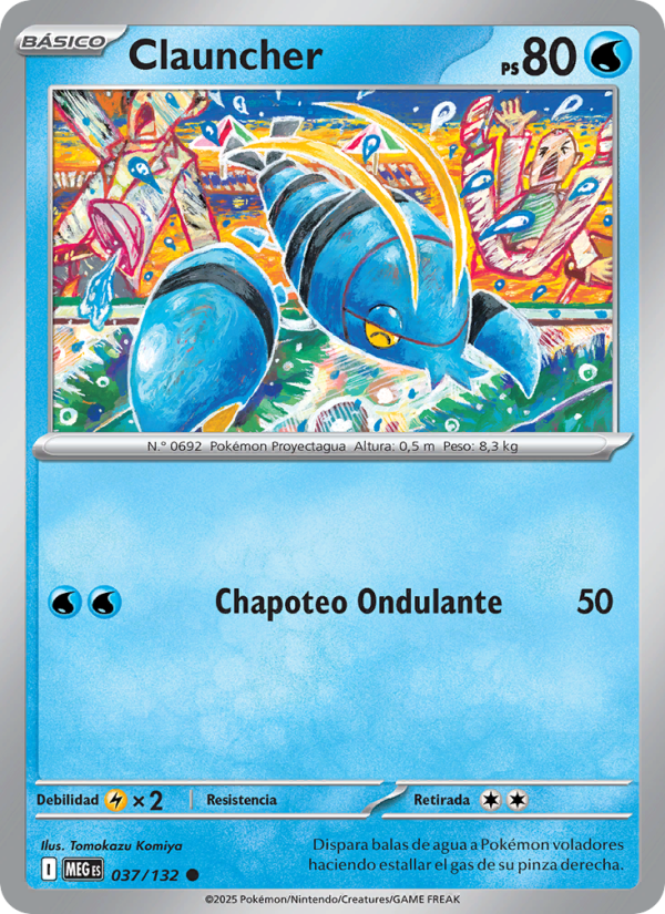 Clauncher 037 — Mega Evolution (Spanish Pokémon TCG card)