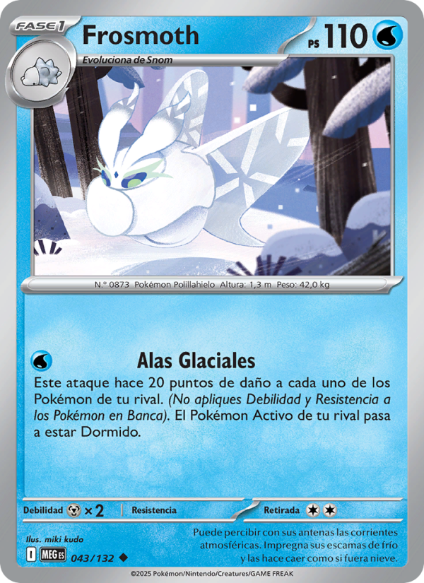Frosmoth 043 — Mega Evolution (Spanish Pokémon TCG card)