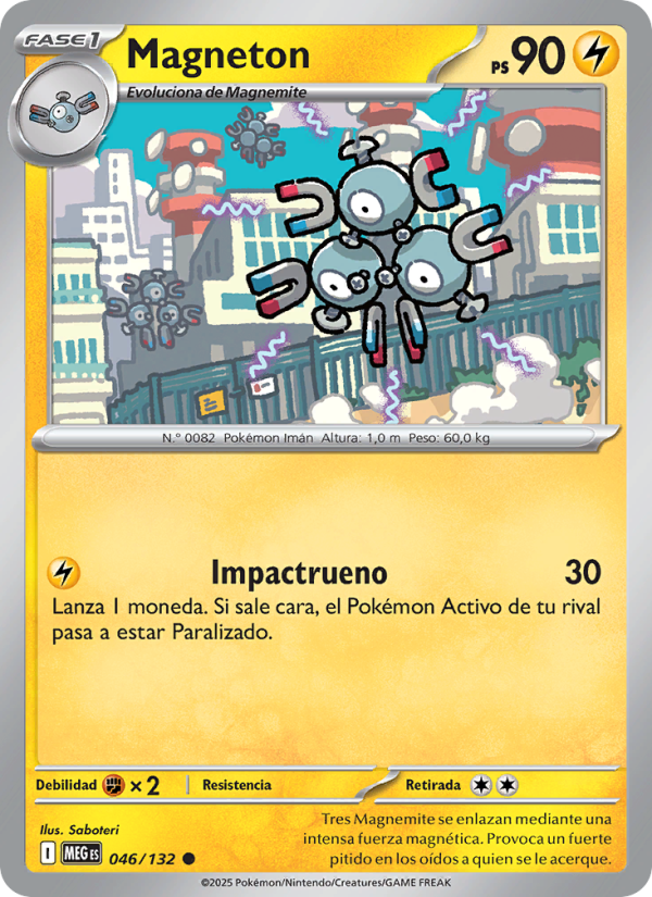 Magneton 046 — Mega Evolution (Spanish Pokémon TCG card)