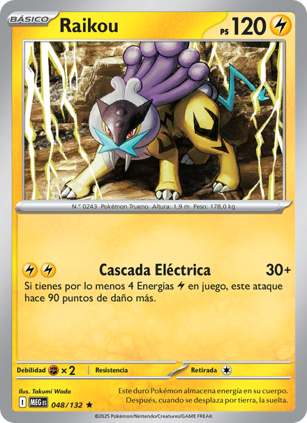 Raikou 048 — Mega Evolution (Spanish Pokémon TCG card)