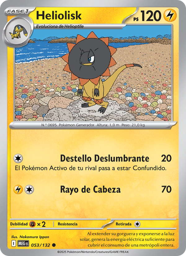 Heliolisk 053 — Mega Evolution (Spanish Pokémon TCG card)
