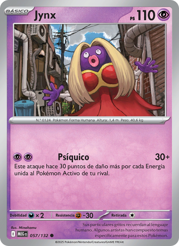 Jynx 057 — Mega Evolution (Spanish Pokémon TCG card)