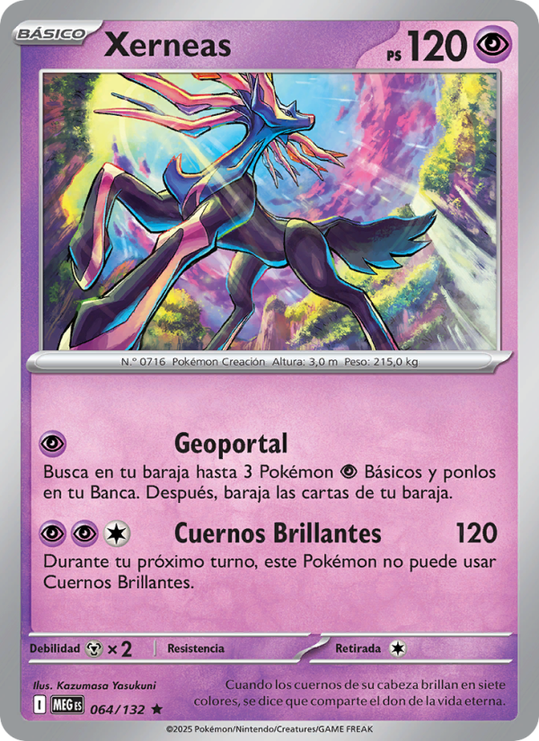 Xerneas 064 — Mega Evolution (Spanish Pokémon TCG card)