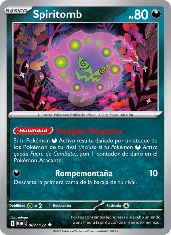 Spiritomb 087 — Mega Evolution (Spanish Pokémon TCG card)