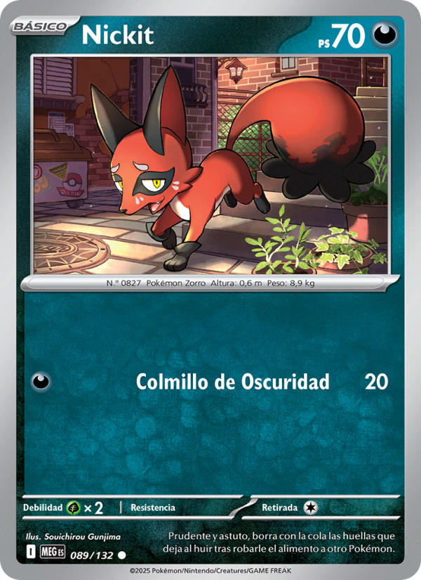 Nickit 089 — Mega Evolution (Spanish Pokémon TCG card)