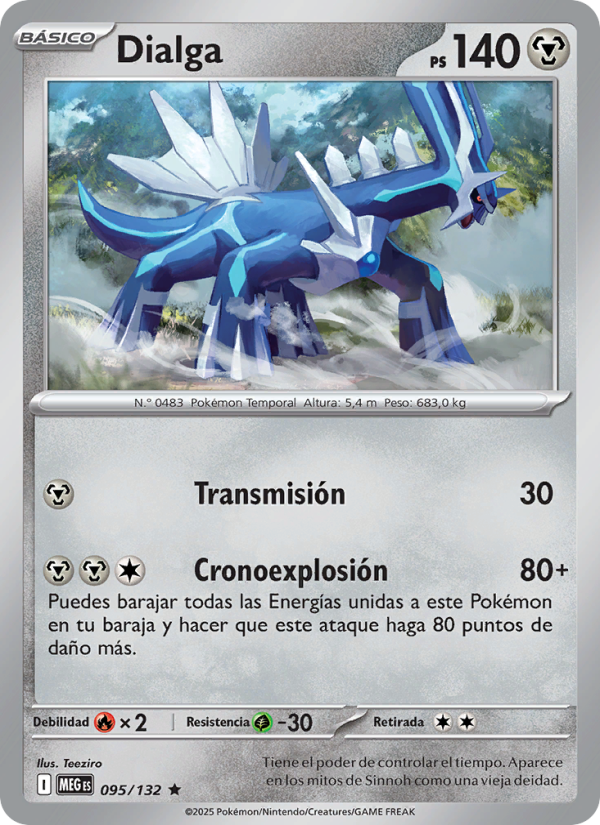 Dialga 095 — Mega Evolution (Spanish Pokémon TCG card)
