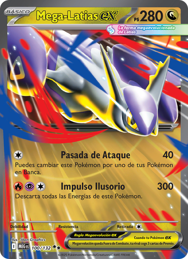 Mega-Latias ex 100 — Mega Evolution (Spanish Pokémon TCG card)