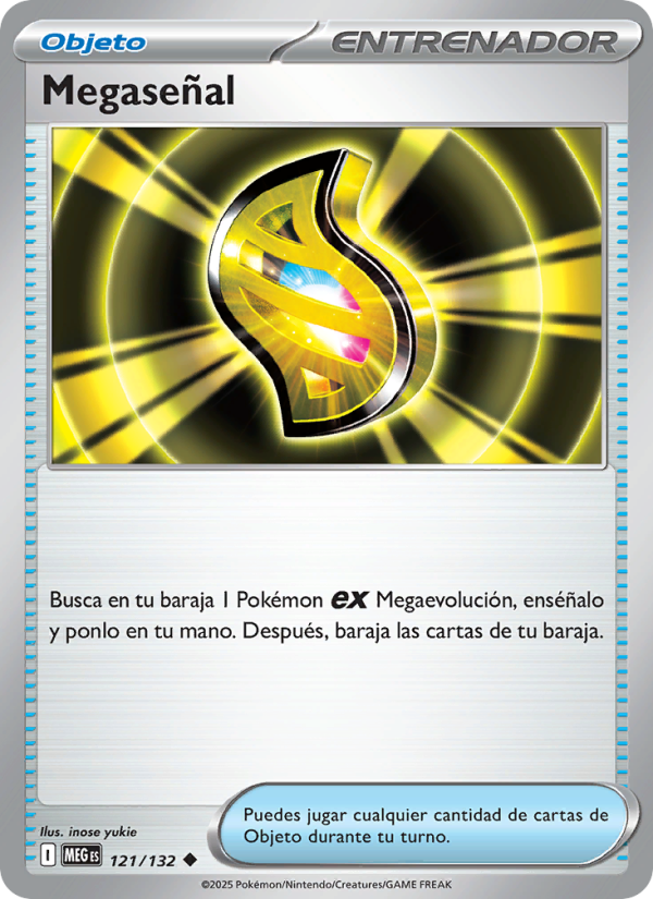 Megaseñal 121 — Mega Evolution (Spanish Pokémon TCG card)