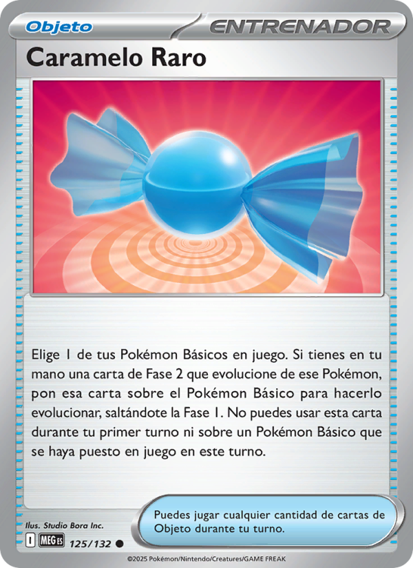 Caramelo Raro 125 — Mega Evolution (Spanish Pokémon TCG card)