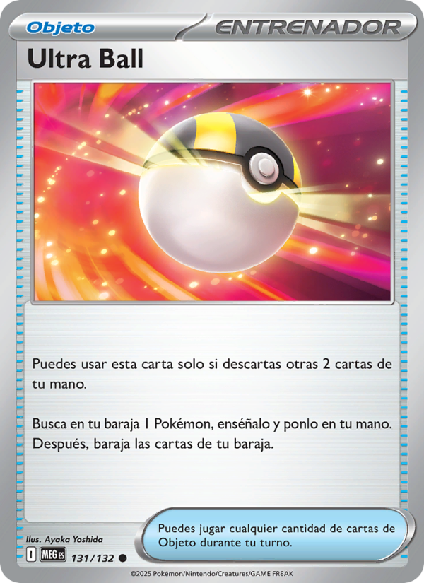 Ultra Ball 131 — Mega Evolution (Spanish Pokémon TCG card)