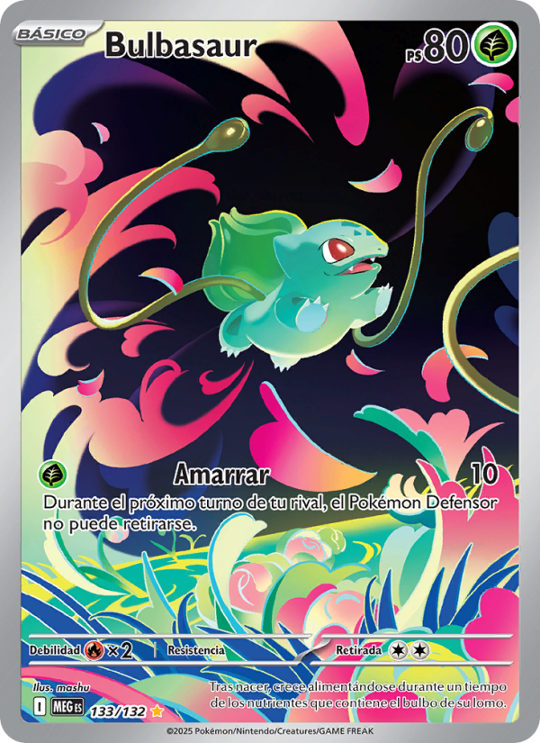 Bulbasaur 133 — Mega Evolution (Spanish Pokémon TCG card)