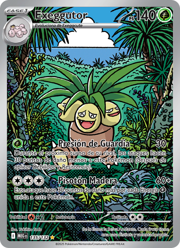 Exeggutor 135 — Mega Evolution (Spanish Pokémon TCG card)