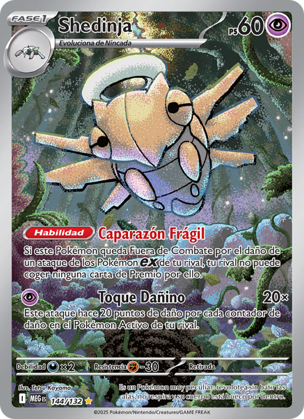 Shedinja 144 — Mega Evolution (Spanish Pokémon TCG card)
