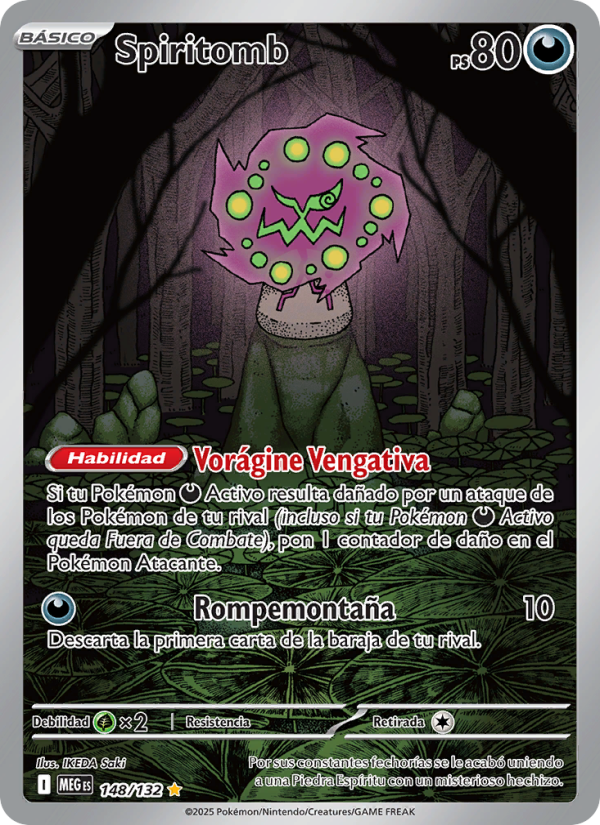 Spiritomb 148 — Mega Evolution (Spanish Pokémon TCG card)