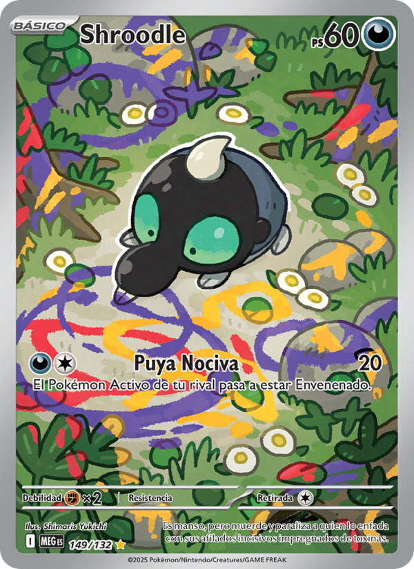 Shroodle 149 — Mega Evolution (Spanish Pokémon TCG card)