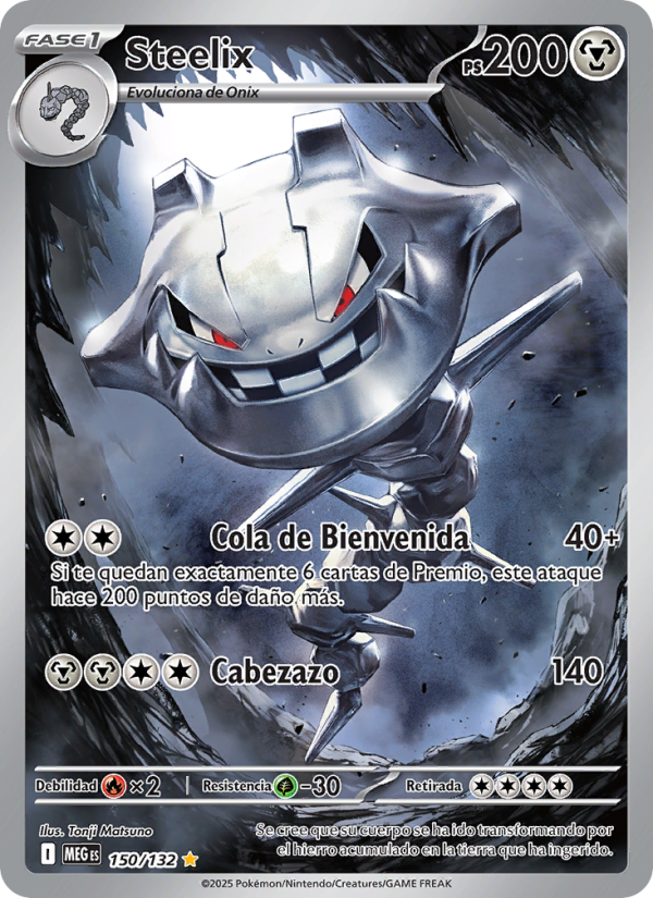 Steelix 150 — Mega Evolution (Spanish Pokémon TCG card)