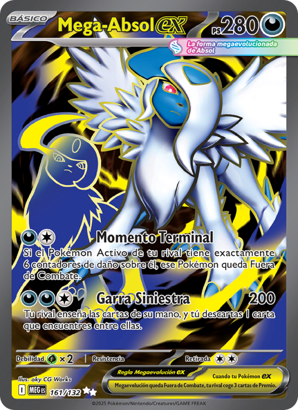 Mega-Absol ex 161 — Mega Evolution (Spanish Pokémon TCG card)