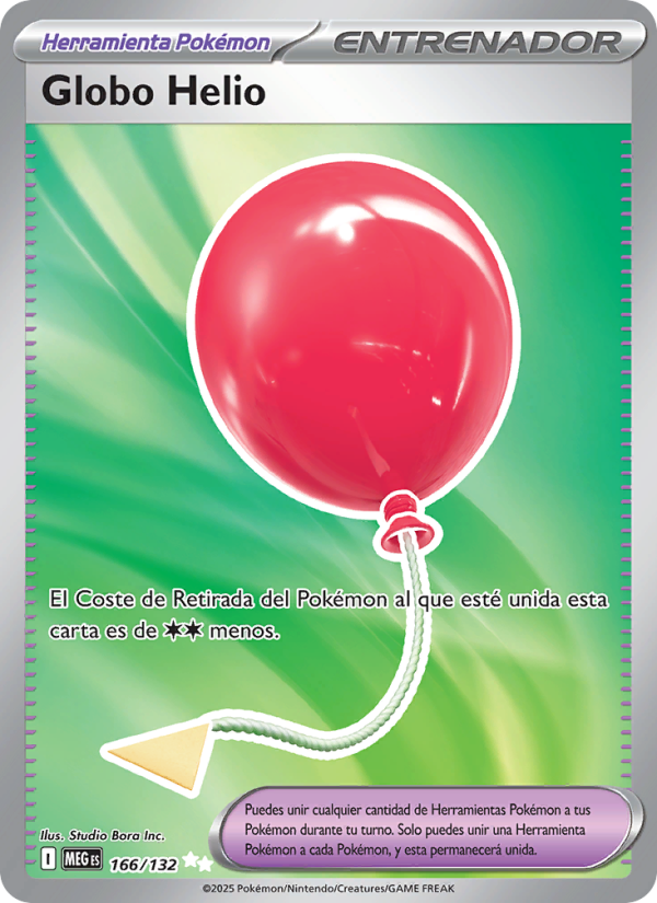 Globo Helio 166 — Mega Evolution (Spanish Pokémon TCG card)