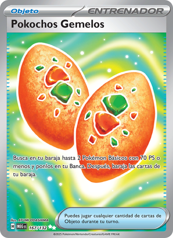 Pokochos Gemelos 167 — Mega Evolution (Spanish Pokémon TCG card)