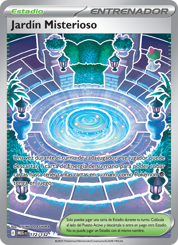 Jardín Misterioso 172 — Mega Evolution (Spanish Pokémon TCG card)