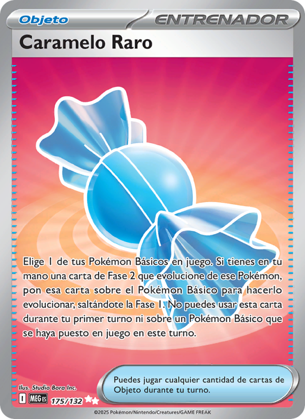 Caramelo Raro 175 — Mega Evolution (Spanish Pokémon TCG card)