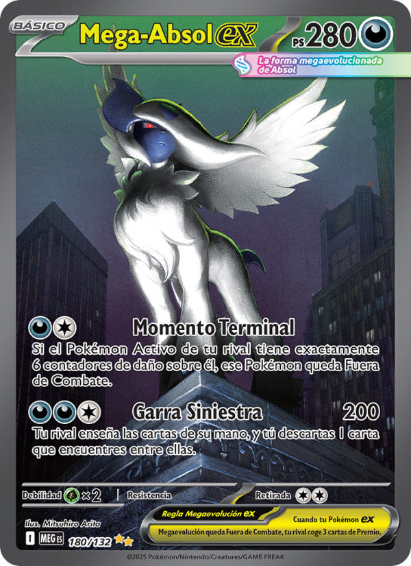 Mega-Absol ex 180 — Mega Evolution (Spanish Pokémon TCG card)