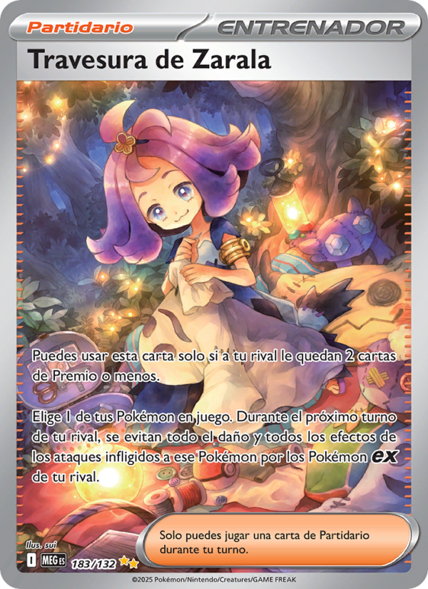 Travesura de Zarala 183 — Mega Evolution (Spanish Pokémon TCG card)