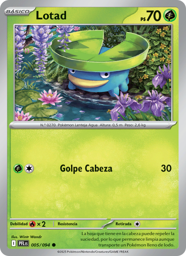Lotad 005 — Phantasmal Flames (Spanish Pokémon TCG card)