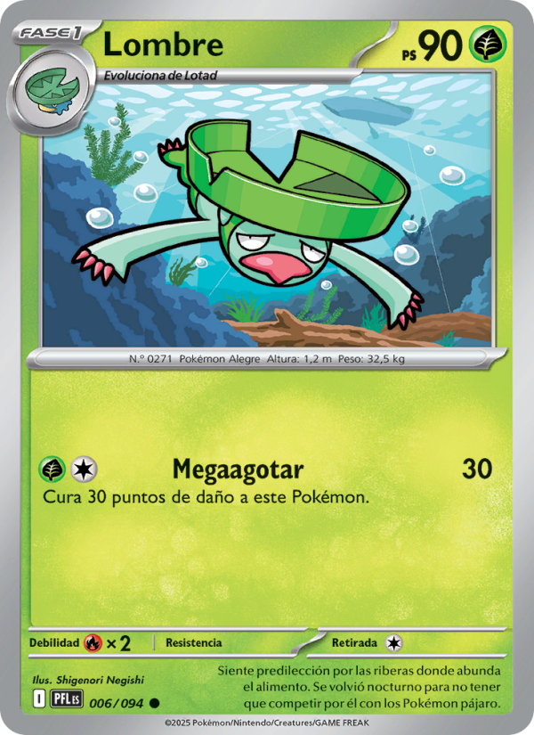 Lombre 006 — Phantasmal Flames (Spanish Pokémon TCG card)