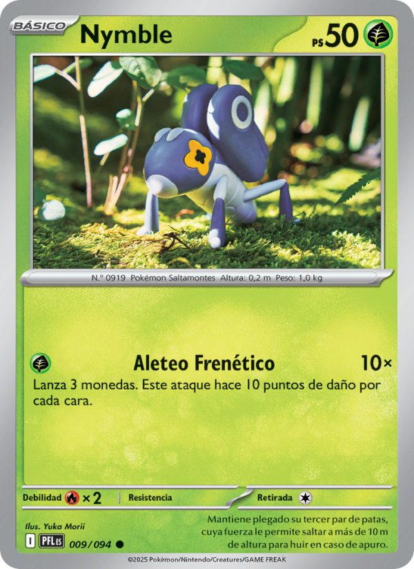 Nymble 009 — Phantasmal Flames (Spanish Pokémon TCG card)