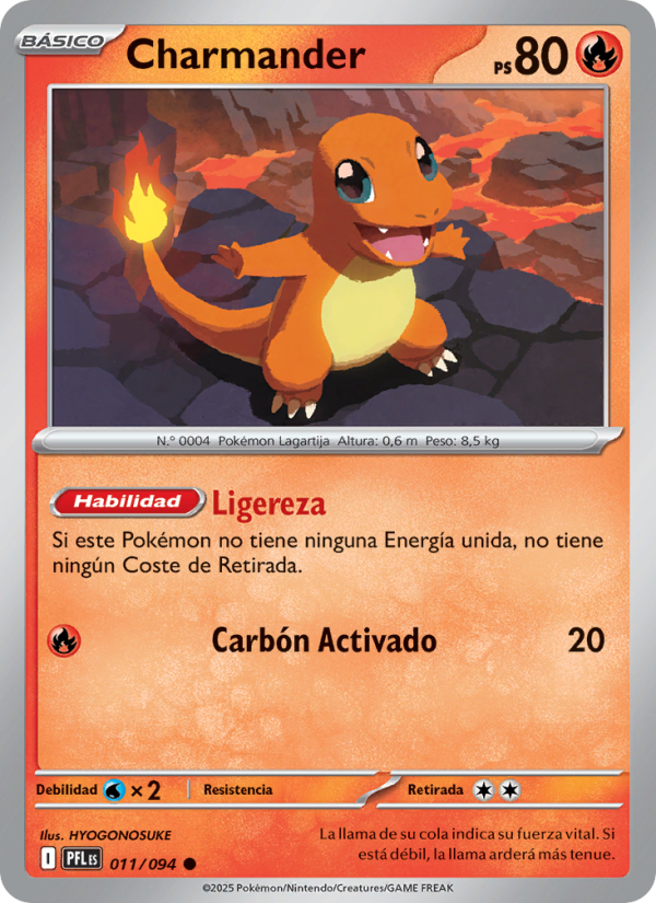 Charmander 011 — Phantasmal Flames (Spanish Pokémon TCG card)
