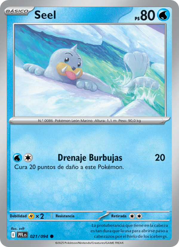 Seel 021 — Phantasmal Flames (Spanish Pokémon TCG card)