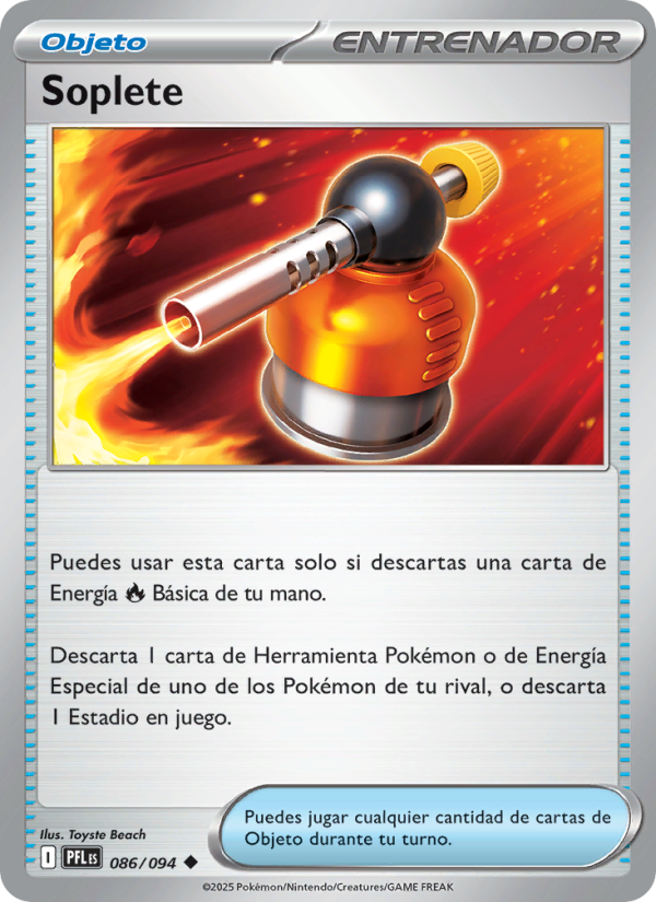 Soplete 086 — Phantasmal Flames (Spanish Pokémon TCG card)