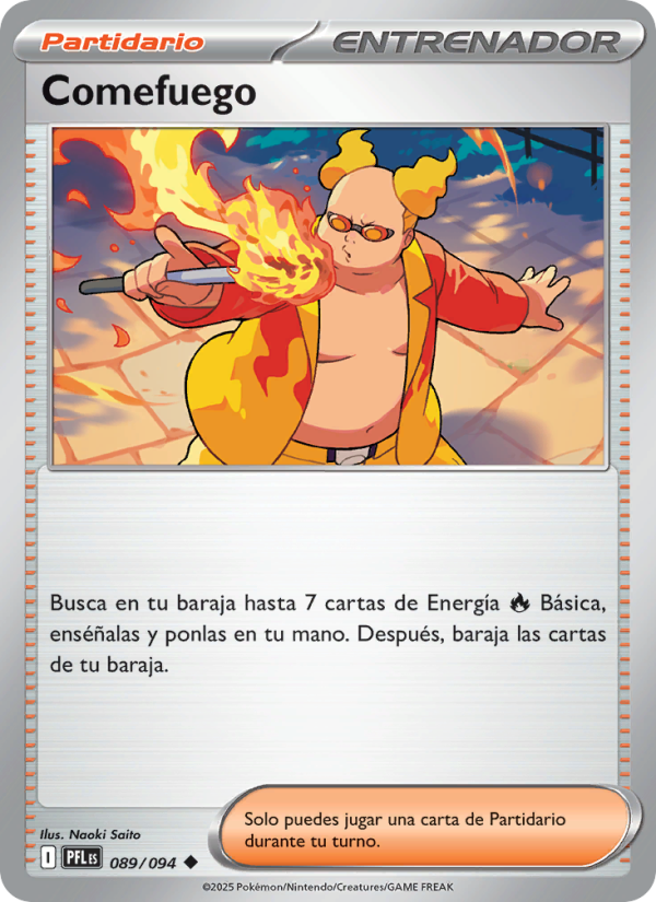 Comefuego 089 — Phantasmal Flames (Spanish Pokémon TCG card)