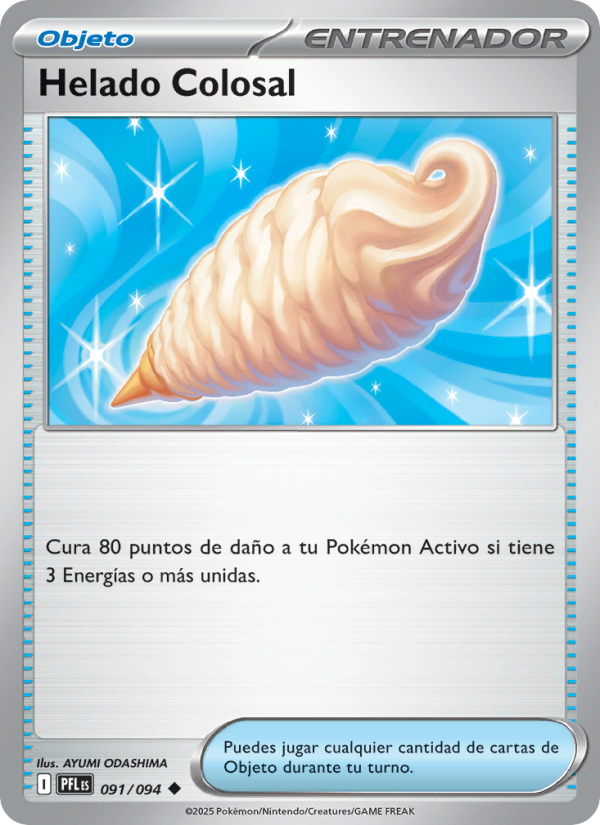 Helado Colosal 091 — Phantasmal Flames (Spanish Pokémon TCG card)