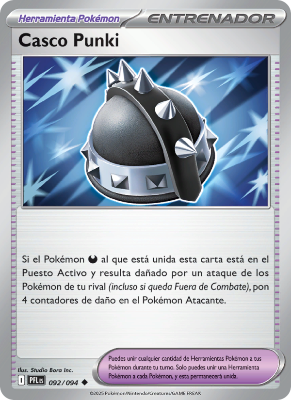 Casco Punki 092 — Phantasmal Flames (Spanish Pokémon TCG card)