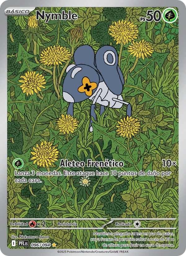 Nymble 096 — Phantasmal Flames (Spanish Pokémon TCG card)